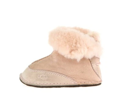 Botas infantis UGG AUSTRALIA BOO 225826 rosa claro pele de carneiro tamanho. M (4/5) - Imagem 1 de 4