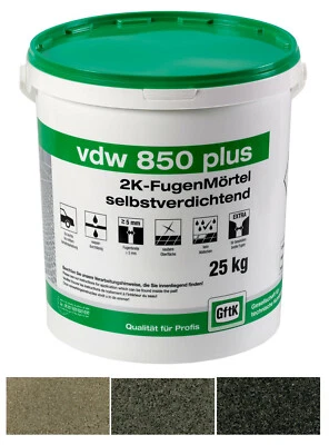 vdw 850 plus GftK Fugenmörtel 2K Pflasterfugenmörtel selbstverdichtend 25 kg