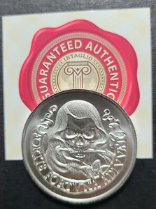 Talla 2022 Fortis Fortuna Adiuvat Strong Ones BU 1 OZ Plata Redondo de Autenticidad - Imagen 1 de 3