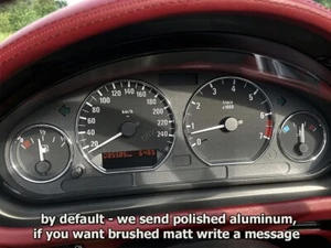 Zum Bmw Z3 97-02  4- Teilig  Aluminium poliert oder matt Tachoringe  Tacho Ringe - Picture 1 of 11