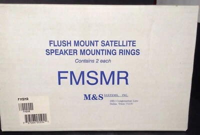 M&S FMSMR Mount Satellite Speaker Mounting Rings - Set of 2 - NEW - Read Notes - Image 1 of 4