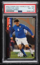 2002 Panini FIFA World Cup Opening Series Christian Vieri #93 PSA 8