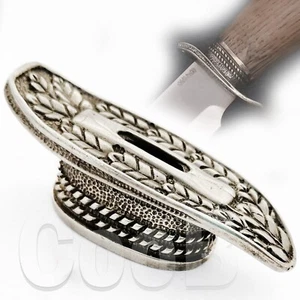 Refuerzo de protección de dedos RvD en plata alemana para cuchillo personalizado mango caballero - Imagen 1 de 5