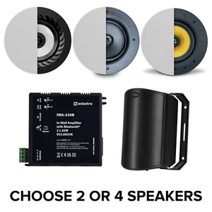 Adastra IWA230B Amplificatore stereo da parete 2x30W con Bluetooth - Foto 1 di 9