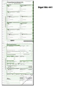 SIGEL MA 441 Mahnbescheid für maschinelle Bearbeitung - A4, 2 x 2 Blatt  - Imagen 1 de 1