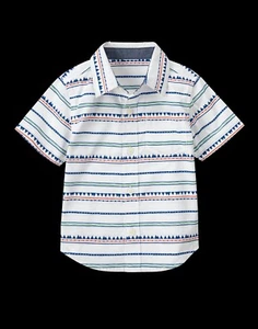 New GYMBOREE Boy's Geo Stripe Shirt, Size 12-18 Months. - Picture 1 of 1