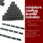 Dolls House Ultimate 1:12th Miniature Diorama Roofing Bundle in Slate Grey