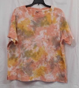 GW - Ms. Oversized Vintage Tie-Dye Tunic Tee Shirt from Old Navy -Peach - Sz L - Picture 1 of 2