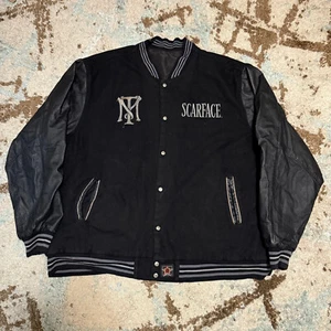 Vintage Scarface JH Designer Reversible Racing Jacket Size 6XL (Fits 3XL) Y2K - Picture 1 of 10