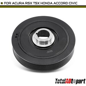 1x Harmonic Balancer for Acura RSX 2002-2006 TSX Honda Accord Civic CR-V Element