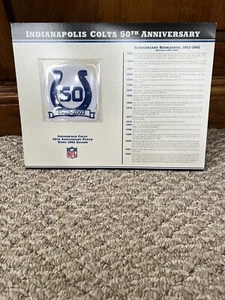 INDIANAPOLIS COLTS ~ PATCH SQUADRA NFL 50° ANNIVERSARIO ~ Willabee & Warden - Foto 1 di 5