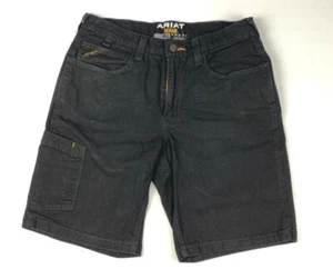Ariat Rebar M4 Loe Rise Utility Work Shorts Mens Size 31R Black - Foto 1 di 9