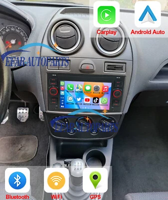For 2005-2007 Ford Fiesta 4+64GB Android 13 CarPlay Car Stereo Radio GPS Navi FM - Image 1 of 4