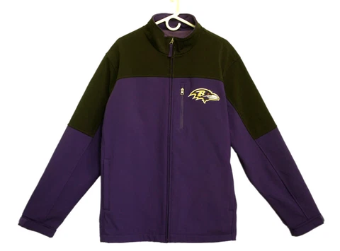 NFL Baltimore Ravens Men's XL Authentic Full-Zip Fleece Jacket - G-111 Cover
