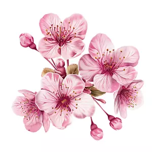 Wandtattoo Aufkleber Kirschblüte Wandaufkleber 18X18cm Groß - Bild 1 von 1
