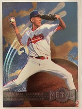 1996 Fleer Metal Universe Julian Tavarez #53 Baseball ￼Cleveland Indians
