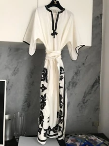 BAZAR DELUXE LONG DRESS GR. 40/42 italienische FARBE WEISS AUS BAUMWOLLE - Bild 1 von 11