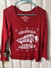 National Lampoon's Christmas Vaction Griswold Family Red Sweater Size Medium