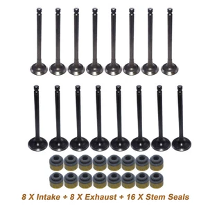 Intake Exhaust Valve w/ Valve Stem Seals For Hyundai ACCENT Kia RIO 1.6L 01-11 - Foto 1 di 10