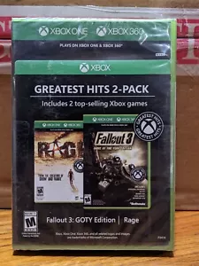 Fallout 3 Game Of The Year GOTY Edition & Rage For Xbox One NEW SEALED 2-pack - Picture 1 of 4