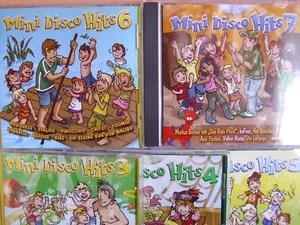 Mini Disco Hits 3/ 4/ 5/ 6/ 7- zus. 5 CDs WIE NEU - Foto 1 di 1
