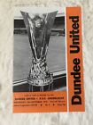 football memorabilia 1979 Dundee United V R.S.C. Anderlecht U.E.F.A Cup Programm