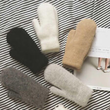 Plus Velvet Gloves Imitation Rabbit Fur Mittens Knitted Gloves Warm Winter Cute