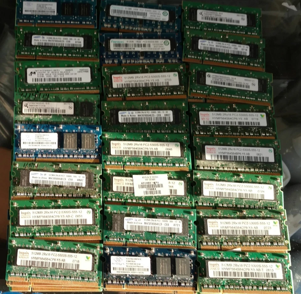 512MB PC5300 DDR2 PC2-5300S 667Mhz 200pin SoDIMM Laptop Memory Ram 1GB 2GB - Image 1 of 1