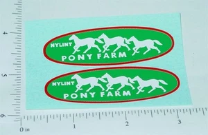 Pair Nylint Ford Econoline Pony Farms Pickup Stickers NY-045 - Picture 1 of 1