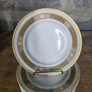 William Guerin LIMOGES France Roses Bread Plates - Set of 10 - Picture 1 of 6