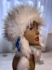 Strick & Gefütterte Kunstfell Mütze Damen Warm Winter Gekauft in North Carolina - Bild 1 von 8