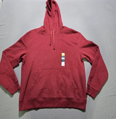 Sudadera con capucha para hombre Tek Gear borgoña ultra suave polar mediana Foto 1 de 4