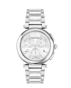 Ferragamo Womens Ferragamo Legacy Stainless Steel 40mm Bracelet Fashion Watch - Picture 1 of 4