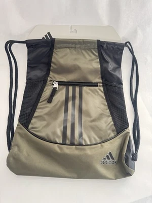 Adidas Alliance II Mochila Gimnasio Bolso con Cordón Olive Strata Talla Única OSFA Nuevo Foto 1 de 4