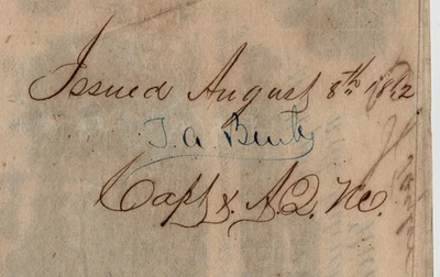 T-39 PF-13 1862 $100 Confederate Paper Money - PMG VF 25 - Capt Burke - R-10 - Image 1 of 3