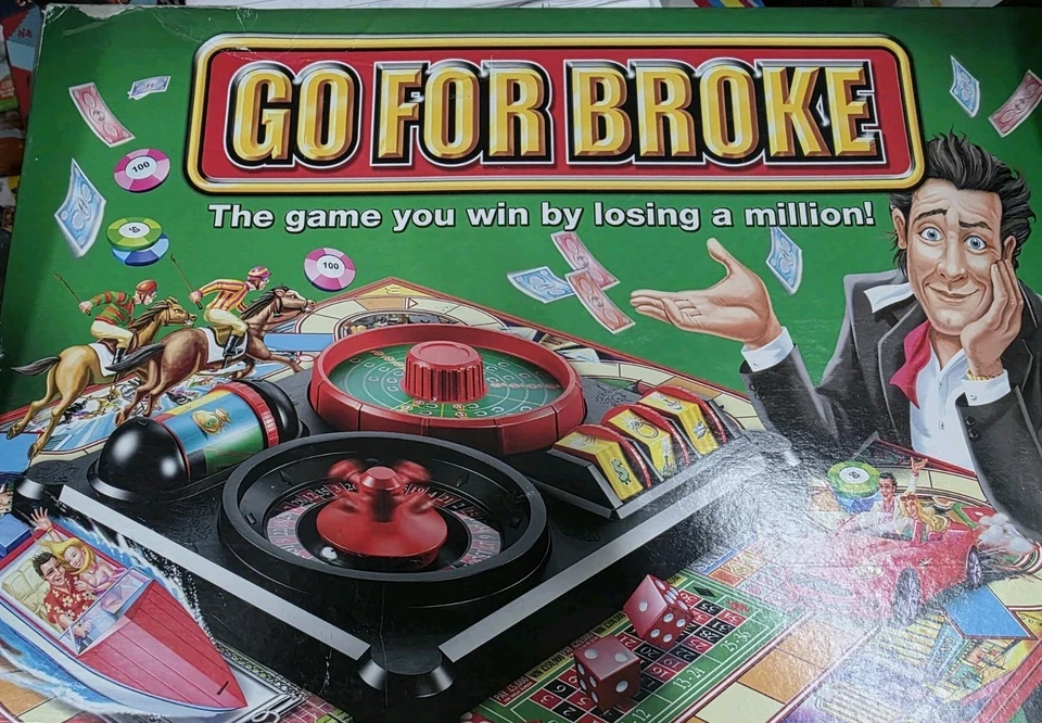 Go For Broke Board Game 2004 Parker Hasbro Family Game Night Complete - Image 1 of 1