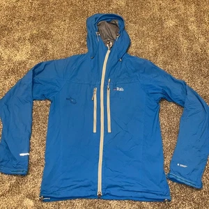 Rab Vapour-Rise Lite Alpine Jacket Mens Medium Blue Pertex Equilibrium Full Zip - Picture 1 of 19
