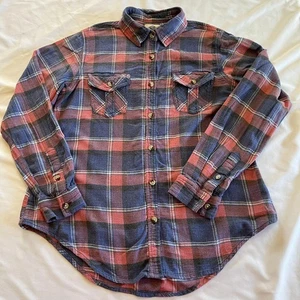 Wild Blue by Sadie Robertson kariertes Flanellhemd Damen Gr. XS rot und blau  - Bild 1 von 6