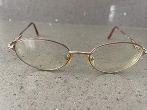 MARCOLIN EYEGLASSES FRAMES ONLY Mod. 7214 Col. 506 FULL RIM 51-18-125 gold oval - Picture 1 of 14