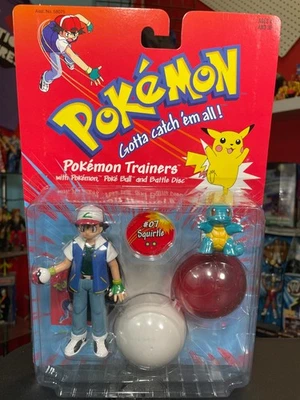 2000 Nintendo Hasbro Pokemon Trainers Figures Ash Squirtle Set CGTSJ TOMY - Image 1 of 4