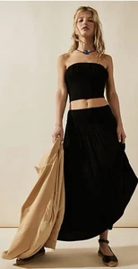 NWT FREE PEOPLE Beach Serenity Set Black Size Small - Picture 1 of 10