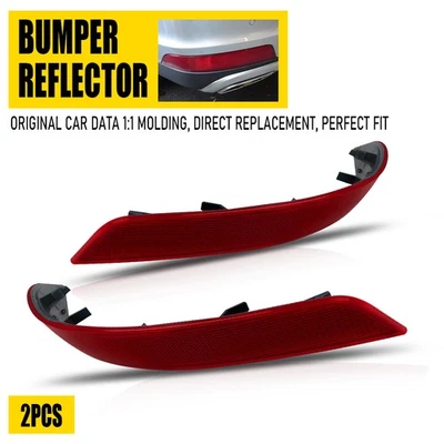Pair Rear Red Bumper Reflector Set For 2010-2012 GL420 GL450 GL500 Mercedes Benz - Image 1 of 4