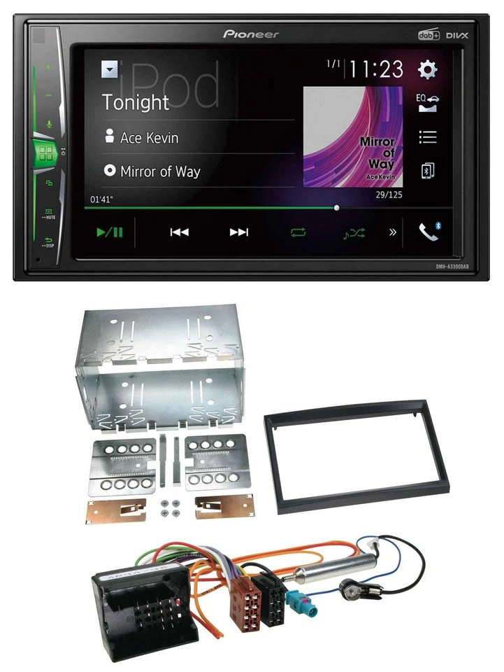 Pioneer 2DIN MP3 DAB USB Bluetooth Autoradio für Citroen Berlingo C2 C3 Jumpy Pr - Bild 1 von 4
