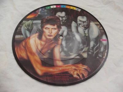 DAVID BOWIE ORIGINAL PICTURE DISC FROM THE 1980s FASHIONS SET - REBEL REBEL - Image 1 of 2