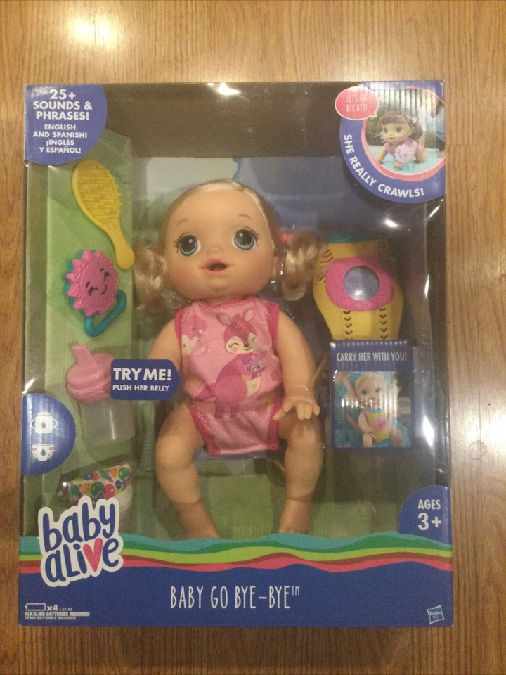 Hasbro Baby Alive Baby Go Bye-Bye (Blonde) C2688 Gift