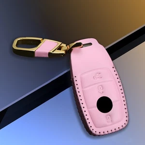 3-Button Key Fob Cover Case Keychain Fit For Mercedes-Benz A E C S Class - Picture 1 of 3