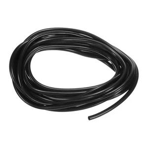 Black Length Vinyl Tubing, 20 Ft Length 0.16" ID x 0.24" OD Flexible Tubing - Picture 1 of 7