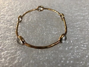 Ippolita 18k Rose Gold Over Sterling 5-Stone Rock Candy Bangle Bracelet Quartz - Picture 1 of 3