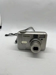 Pentax Digital Camera Optio 330 GS 3.2MP Silver Flip Screen memory card working - Picture 1 of 17