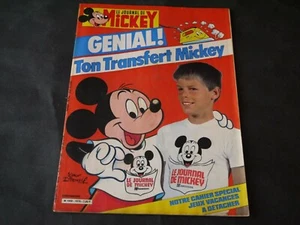 WALT DISNEY JOURNAL MICKEY NOUVELLE SÉRIE N°1676 + TRANSFERT MICKEY - Imagen 1 de 2